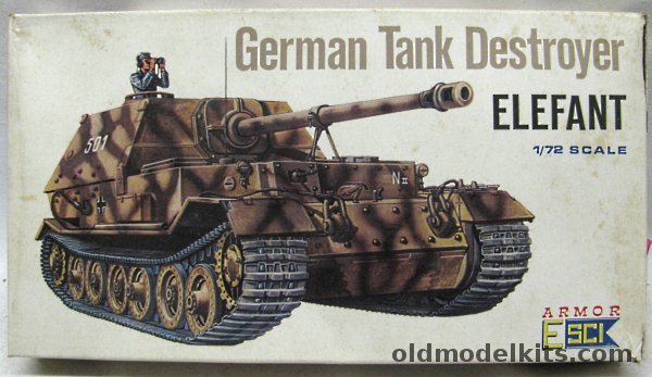 ESCI 1/72 German Tank Destroyer Elefant, 8006 plastic model kit